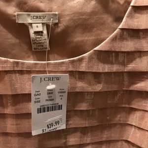Vintage JCrew size 4 metallic peach tank top.